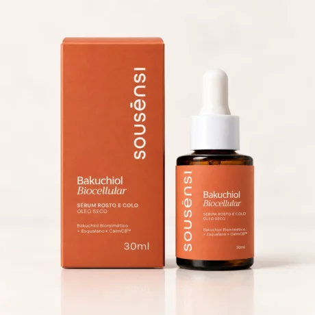Sérum Bakuchiol Biocellular Sousènsi 30 ml com sua caixa